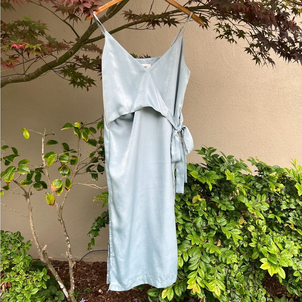 Light blue midi dress